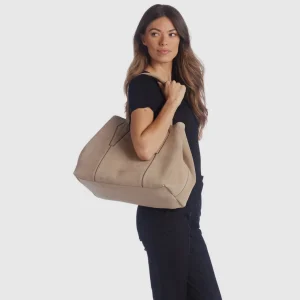 Best Aquatalia Parma Carryall Light taupe