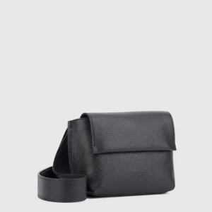 Online Aquatalia Soho Crossbody Black pebbled